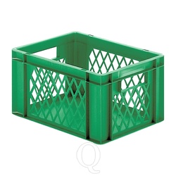 Transportkrat Euronorm plastic bak, krat TK1 400x300x210 groen