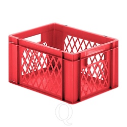 Transportkrat Euronorm plastic bak, krat TK1 400x300x210 rood