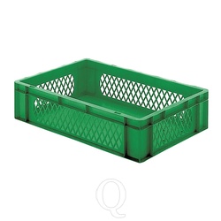 Transportkrat Euronorm plastic bak, krat TK1 600x400x145 groen