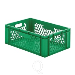 Transportkrat Euronorm plastic bak, krat TK1 600x400x210 groen