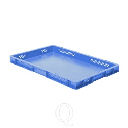 Transportkrat Euronorm plastic bak, krat TK1 600x400x50 blauw