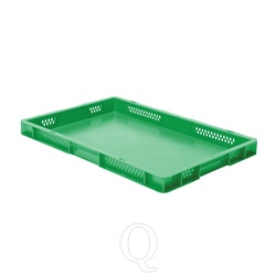 Transportkrat Euronorm plastic bak, krat TK1 600x400x50 groen