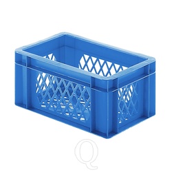 Transportkrat Euronorm plastic bak, krat TK2 300x200x145 blauw