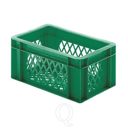 Transportkrat Euronorm plastic bak, krat TK2 300x200x145 groen