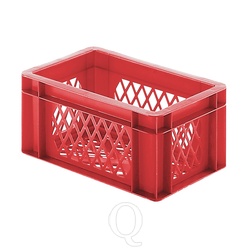 Transportkrat Euronorm plastic bak, krat TK2 300x200x145 rood