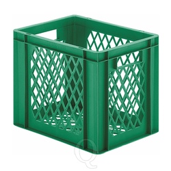 Transportkrat Euronorm plastic bak, krat TK2 400x300x320 groen