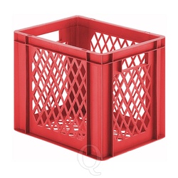 Transportkrat Euronorm plastic bak, krat TK2 400x300x320 rood