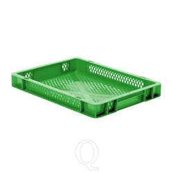 Transportkrat Euronorm plastic bak, krat TK2 400x300x50 groen