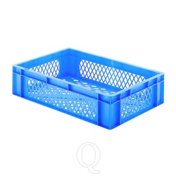 Transportkrat Euronorm plastic bak, krat TK2 600x400x145 blauw