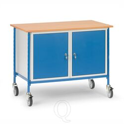 Verrijdbare tafel 150 kg 1120x650 met 2 afsluitbare kasten