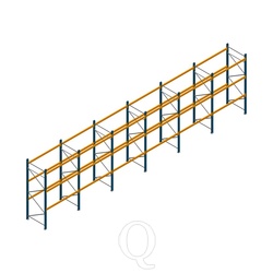 Voordeelrij palletstelling Apersa 3000x11632x1100 3 niveaus