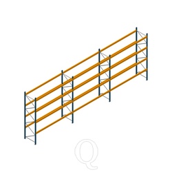 Voordeelrij palletstelling Apersa 4000x11104x1100 4 niveaus