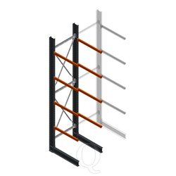 Zware draagarmstelling enkelzijdig 5000x1200x1200 beginsectie