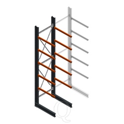 Zware draagarmstelling enkelzijdig 5000x1200x1200 beginsectie