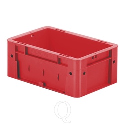 Zware transportkrat Euronorm plastic bak, krat VTK0 300x200x120 rood