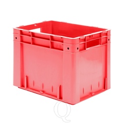 Zware transportkrat Euronorm plastic bak, krat VTK0 400x320x320 rood