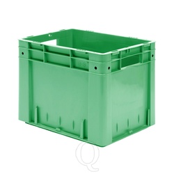 Zware transportkrat Euronorm plastic bak, krat VTK0 400x320x320 groen