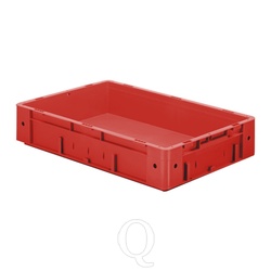 Zware transportkrat Euronorm plastic bak, krat VTK0 600x400x120 rood