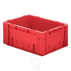 Zware transportkrat Euronorm plastic bak, krat VTK0 600x400x175 rood