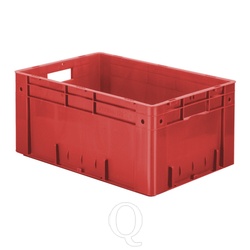 Zware transportkrat Euronorm plastic bak, krat VTK0 600x400x270 rood