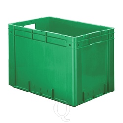 Zware transportkrat Euronorm plastic bak, krat VTK0 600x400x420 groen