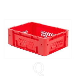 Zware transportkrat Euronorm plastic bak, krat VTK1 400x300x145 rood