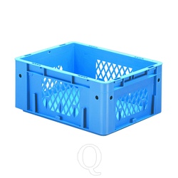 Zware transportkrat Euronorm plastic bak, krat VTK1 400x300x175 blauw