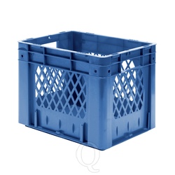 Zware transportkrat Euronorm plastic bak, krat VTK1 400x300x320 blauw