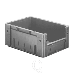 Zware transportkrat Euronorm plastic bak, krat VTK4 400x300x175 grijs