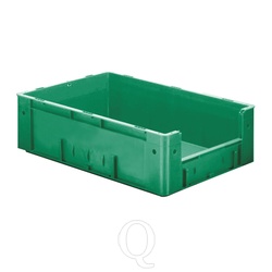 Zware transportkrat Euronorm plastic bak, krat VTK4 600x400x175 groen